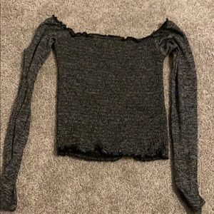 off the shoulder long sleeve